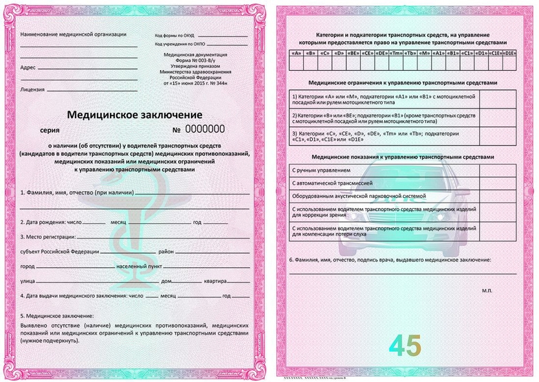 Медицинская справка в гаи люблино анализ крови - нормы
